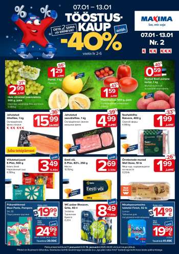 Kaupluse Maxima kliendileht - 07.01.2025 - 13.01.2025.
