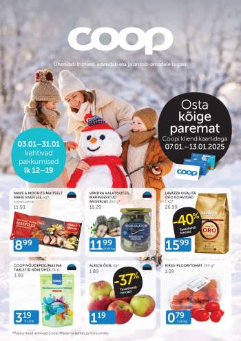 Kaupluse Coop kliendileht - 07.01.2025 - 13.01.2025.
