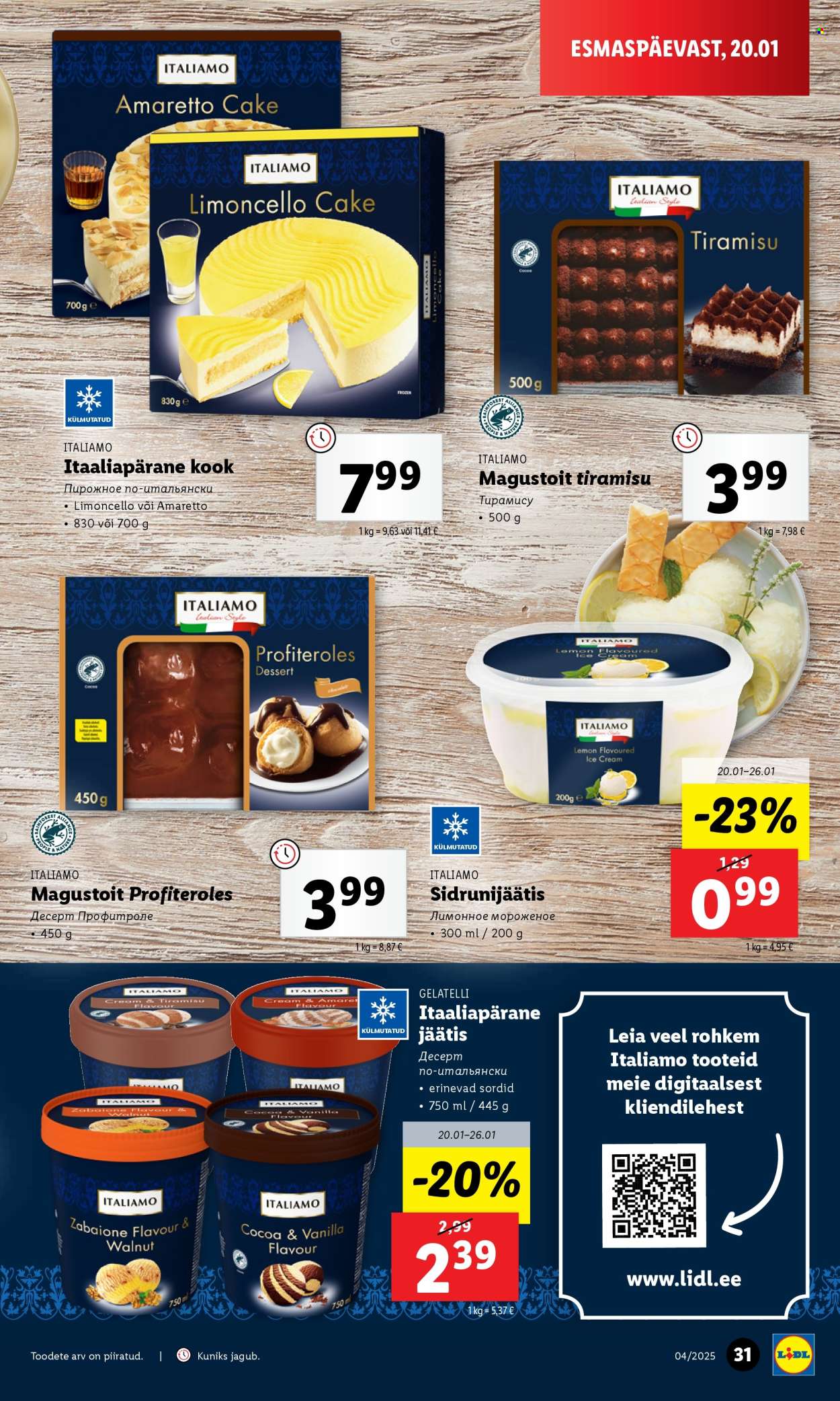 Lidl kliendileht - 20.01.2025 - 26.01.2025. Lehekülg 31