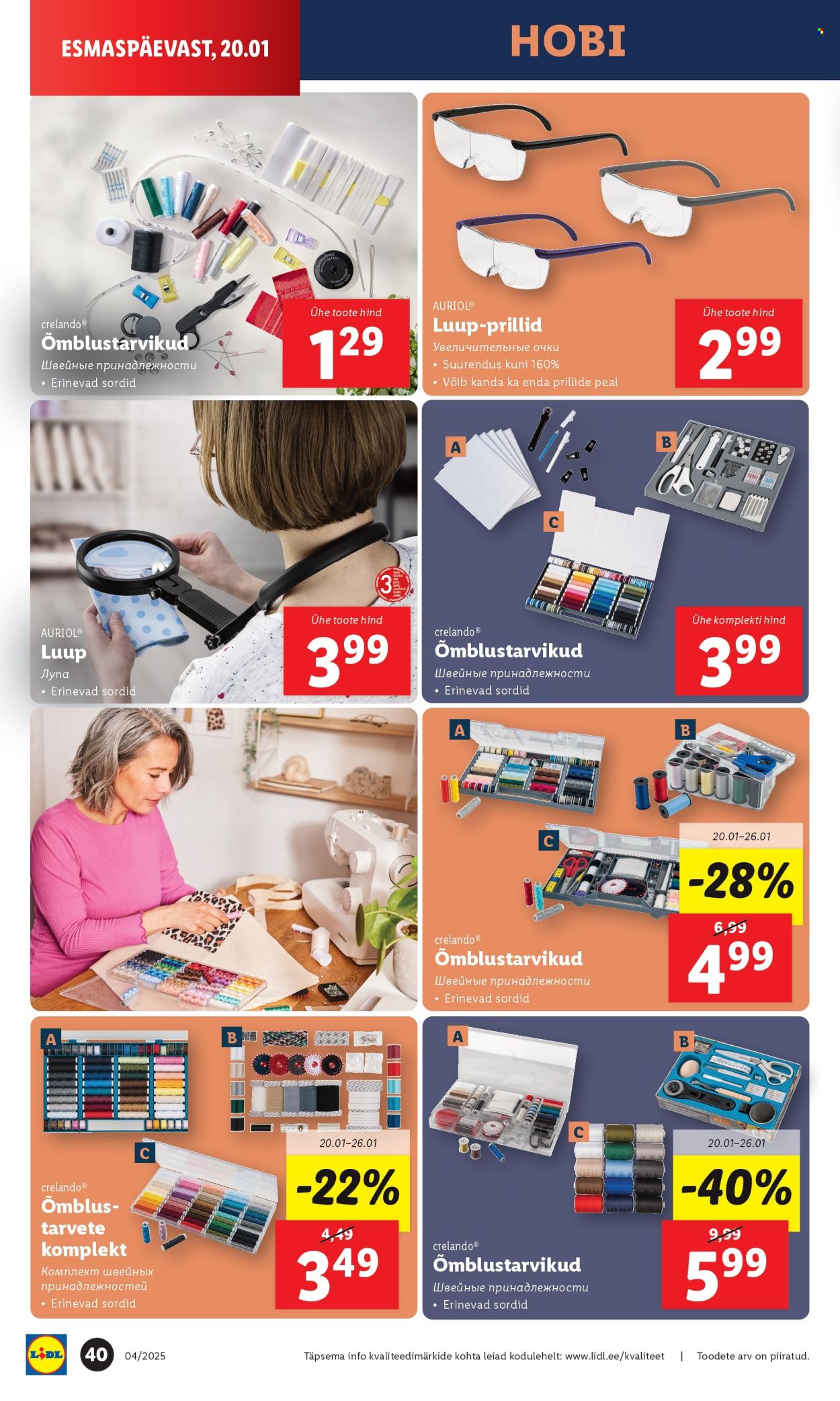 Lidl kliendileht - 20.01.2025 - 26.01.2025. Lehekülg 40