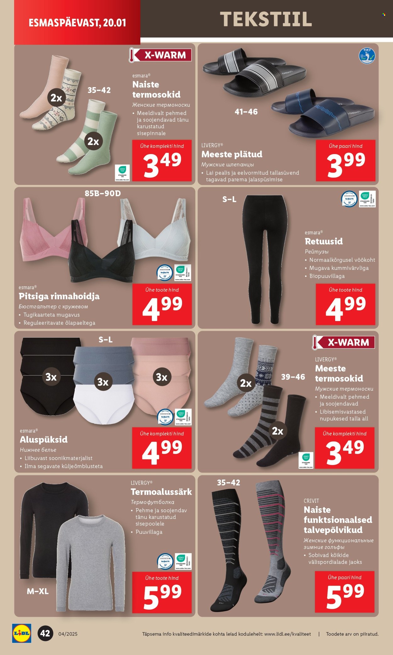 Lidl kliendileht - 20.01.2025 - 26.01.2025. Lehekülg 42