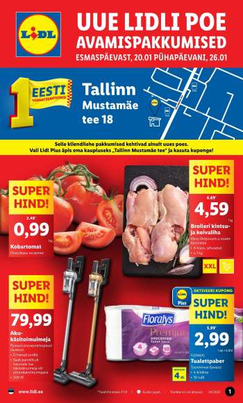 Kaupluse Lidl kliendileht - 20.01.2025 - 26.01.2025.
