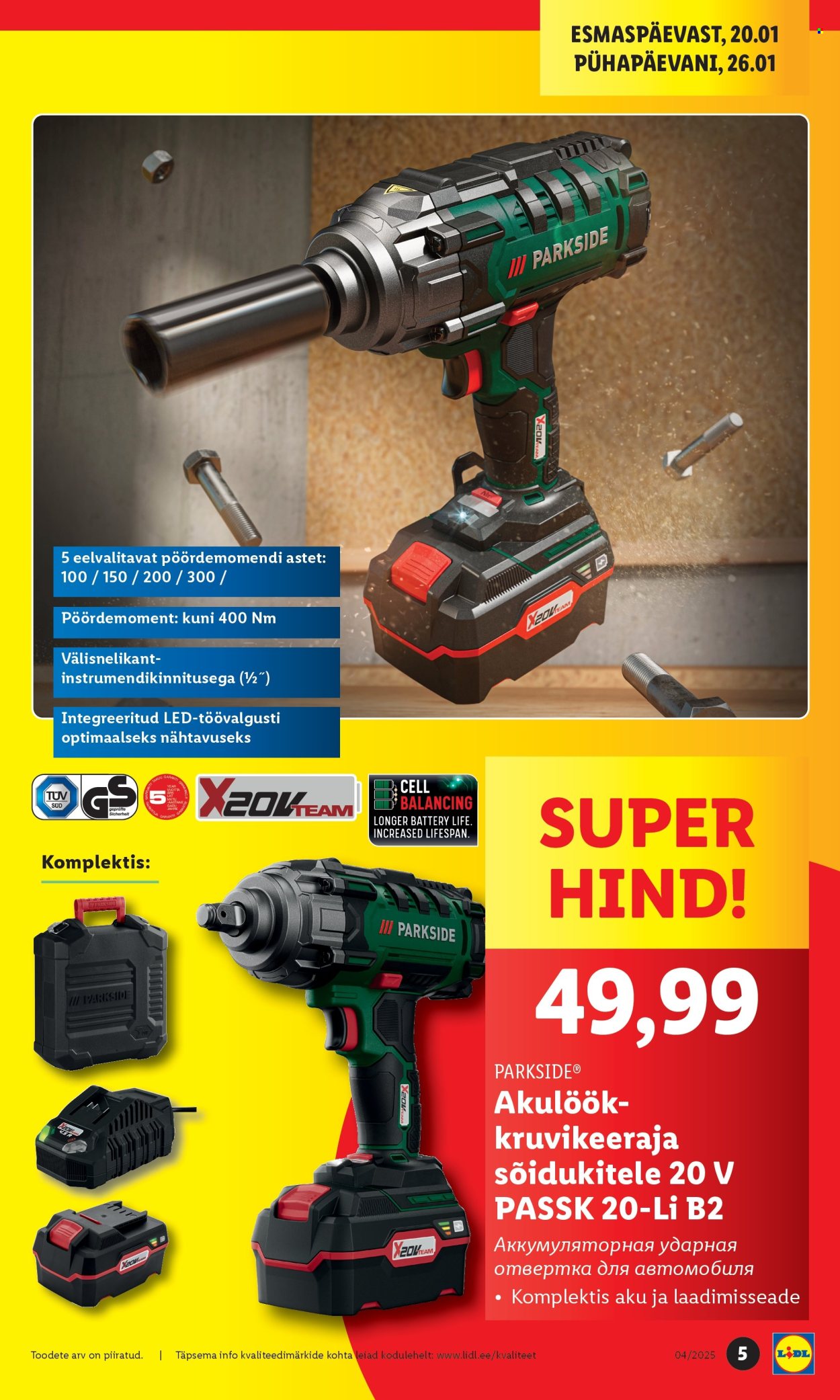 Lidl kliendileht - 20.01.2025 - 26.01.2025. Lehekülg 5