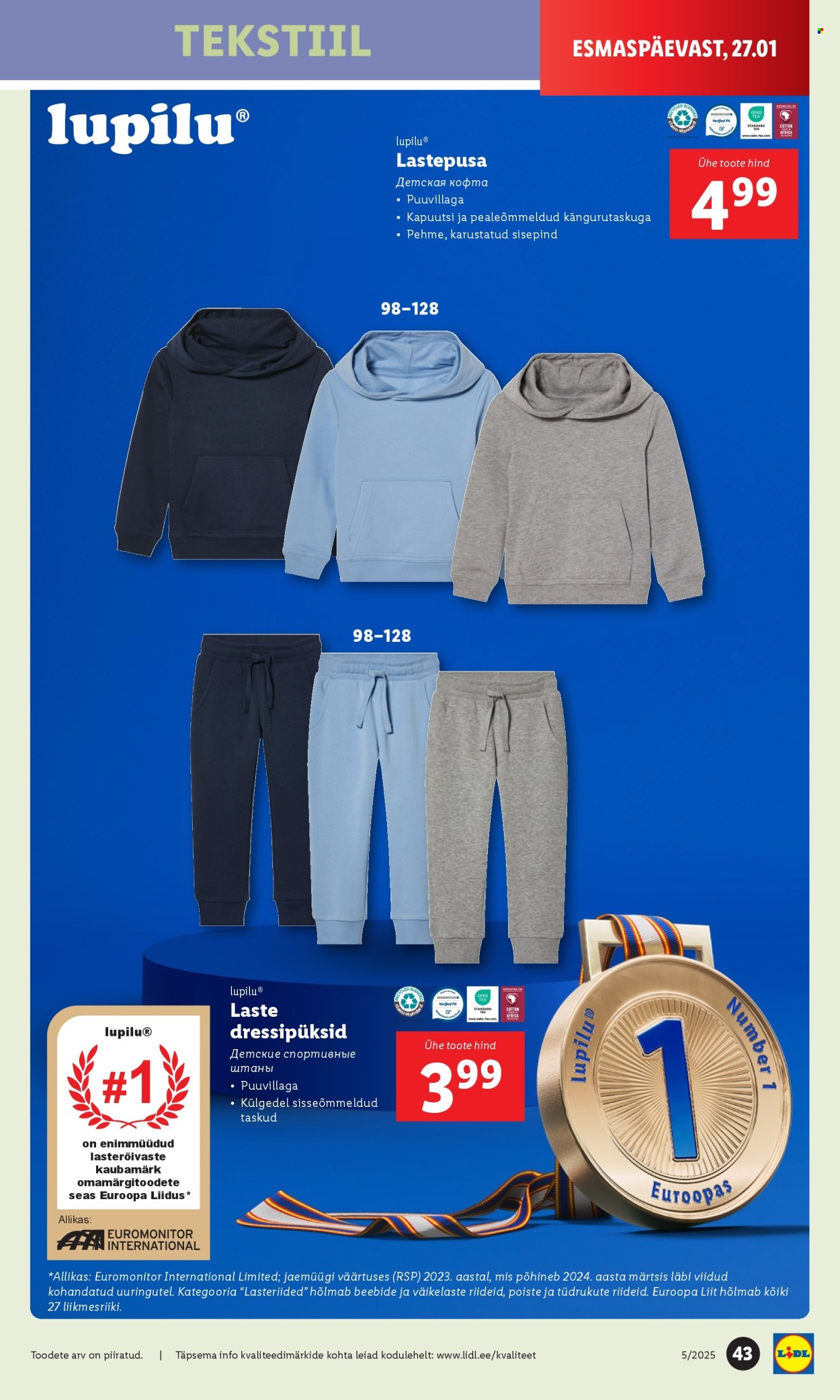 Lidl kliendileht - 27.01.2025 - 02.02.2025. Lehekülg 43