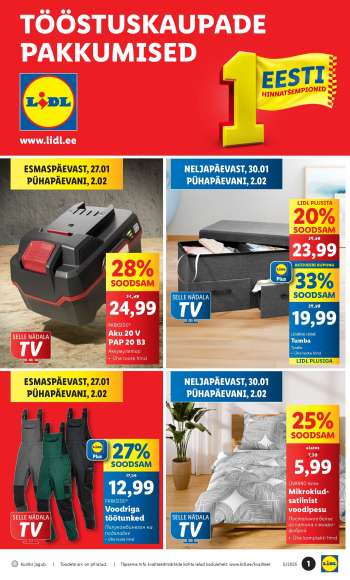 Kaupluse Lidl kliendileht - 27.01.2025 - 02.02.2025.