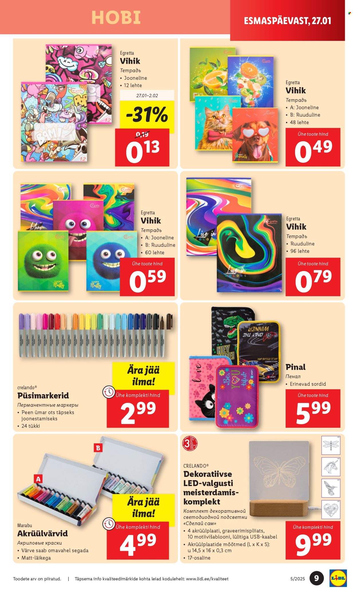 Lidl kliendileht - 27.01.2025 - 02.02.2025. Lehekülg 9