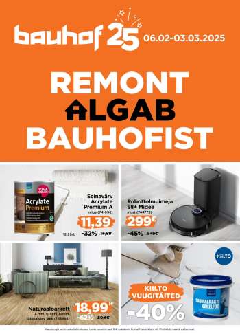 Kaupluse Bauhof kliendileht - 06.02.2025 - 03.03.2025.