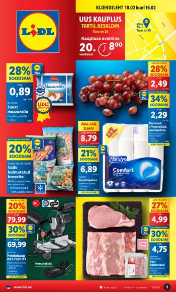 Kaupluse Lidl kliendileht - 10.02.2025 - 16.02.2025.