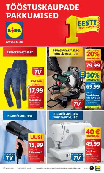 Kaupluse Lidl kliendileht - 10.02.2025 - 16.02.2025.