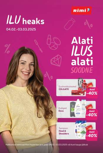Kaupluse Rimi kliendileht - 04.02.2025 - 03.03.2025.