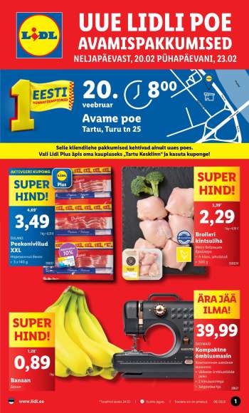 Kaupluse Lidl kliendileht - 20.02.2025 - 23.02.2025.