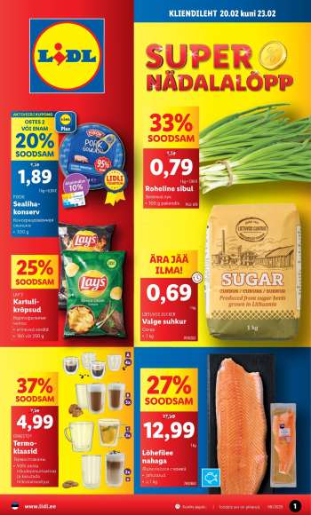 Kaupluse Lidl kliendileht - 20.02.2025 - 23.02.2025.