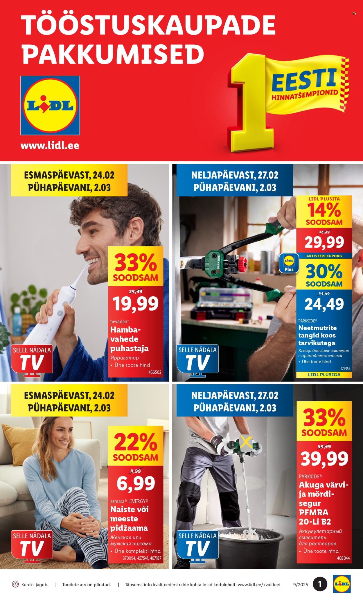 Lidl kliendileht - 24.02.2025 - 02.03.2025. Lehekülg 1