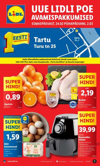 Kaupluse Lidl kliendileht - 24.02.2025 - 02.03.2025.