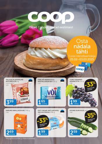 Kaupluse Coop kliendileht - 25.02.2025 - 03.03.2025.