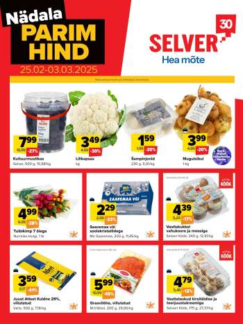 Kaupluse Selver kliendileht - 25.02.2025 - 03.03.2025.