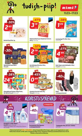 Kaupluse Rimi kliendileht - 11.03.2025 - 17.03.2025.