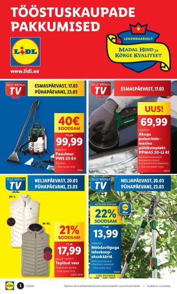 Kaupluse Lidl kliendileht - 17.03.2025 - 23.03.2025.