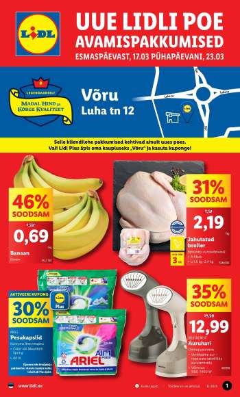 Kaupluse Lidl kliendileht - 17.03.2025 - 23.03.2025.