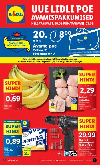 Kaupluse Lidl kliendileht - 20.03.2025 - 23.03.2025.