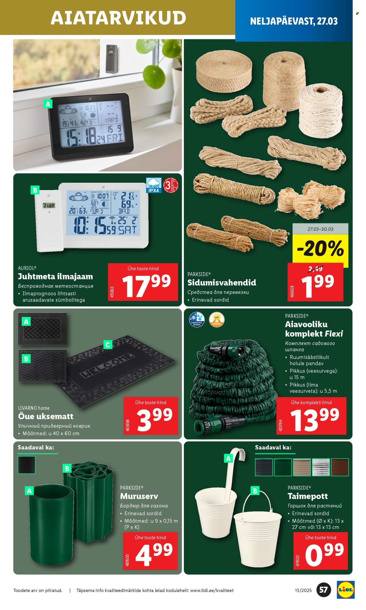Lidl kliendileht - 24.03.2025 - 30.03.2025. Lehekülg 57