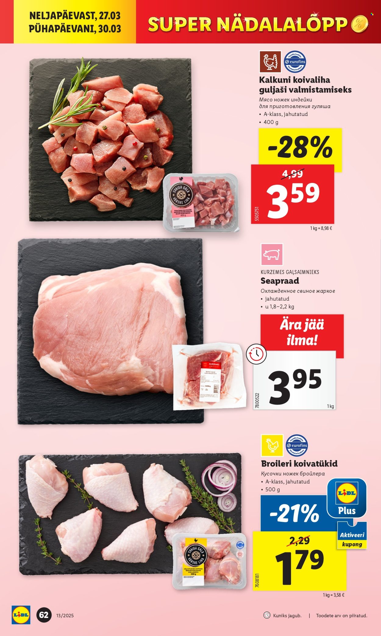 Lidl kliendileht - 24.03.2025 - 30.03.2025. Lehekülg 62
