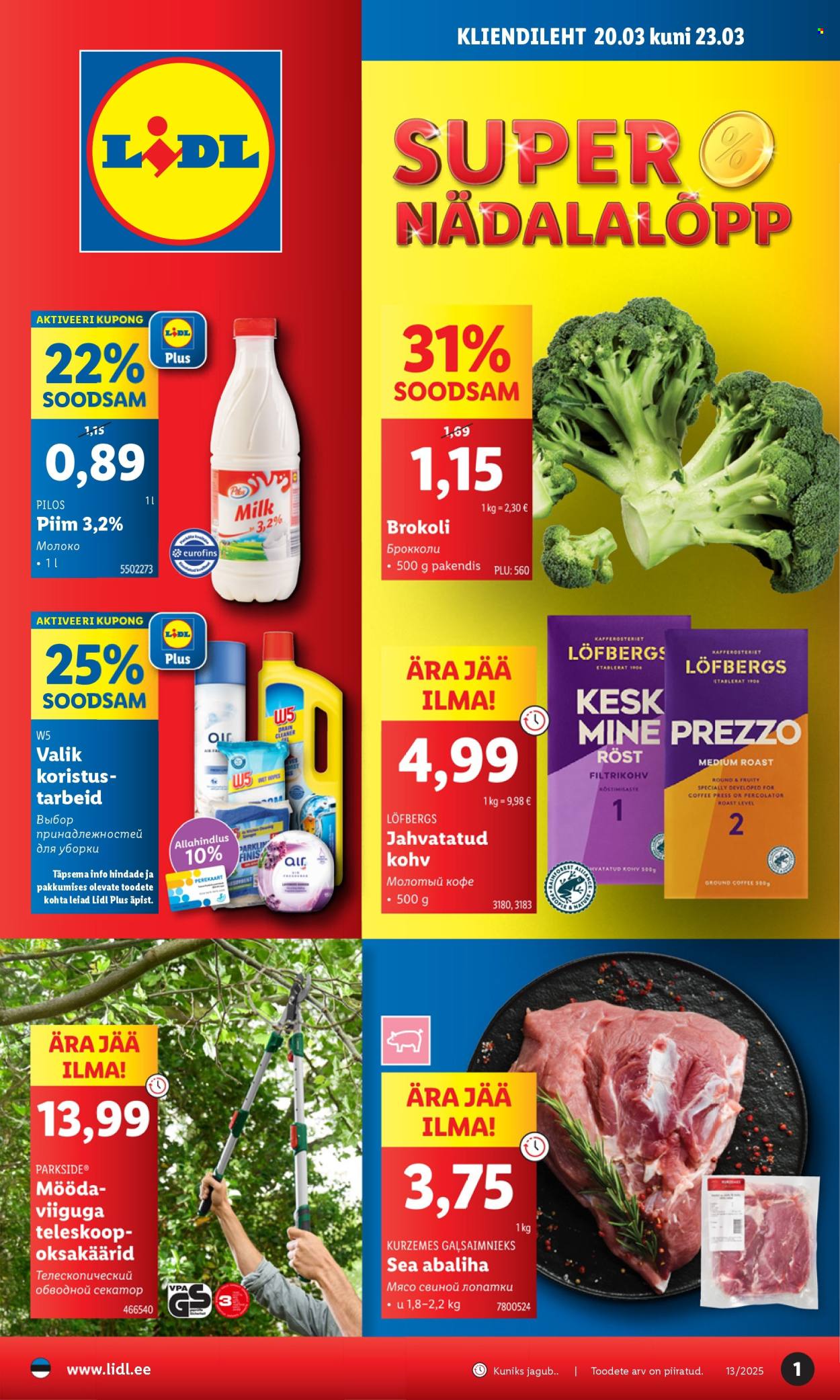 Lidl kliendileht - 20.03.2025 - 23.03.2025. Lehekülg 1