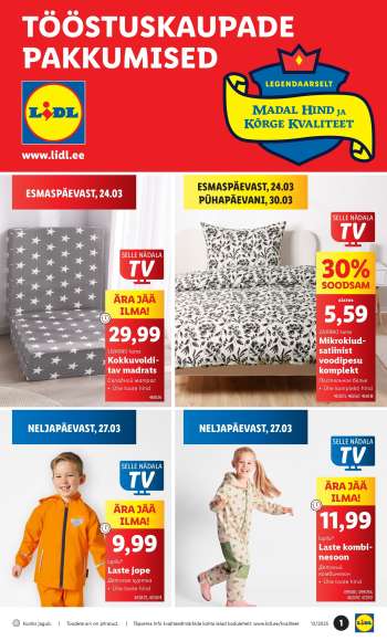 Kaupluse Lidl kliendileht - 24.03.2025 - 30.03.2025.