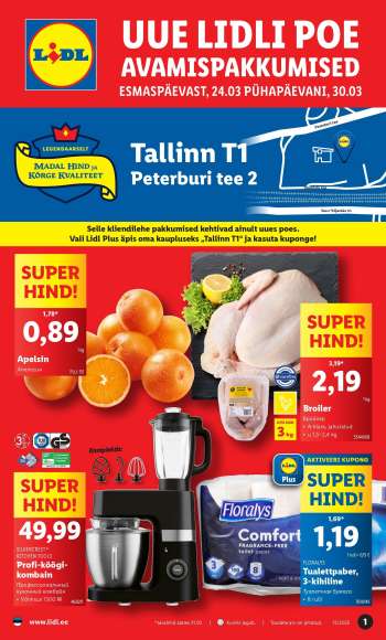 Kaupluse Lidl kliendileht - 24.03.2025 - 30.03.2025.
