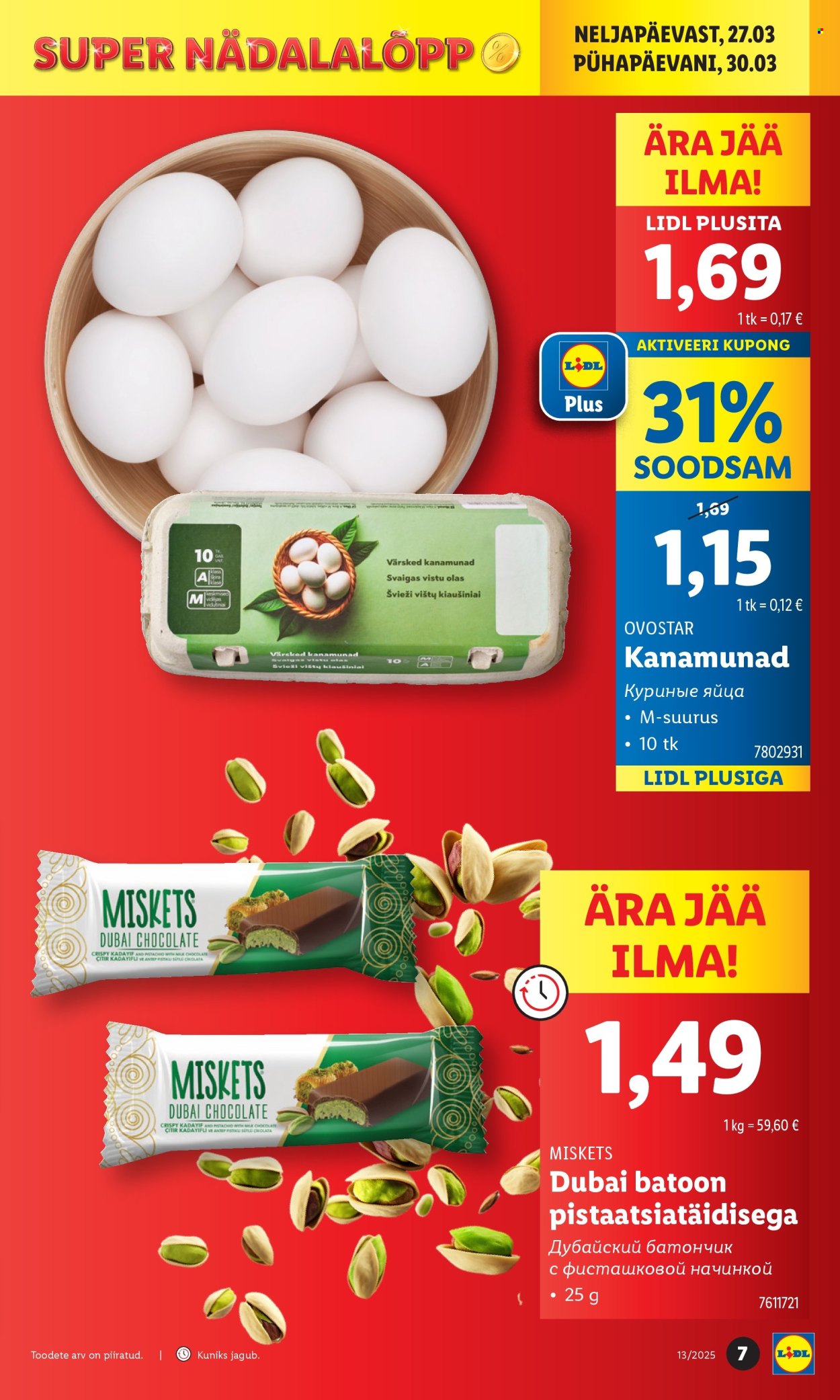 Lidl kliendileht - 27.03.2025 - 30.03.2025. Lehekülg 7