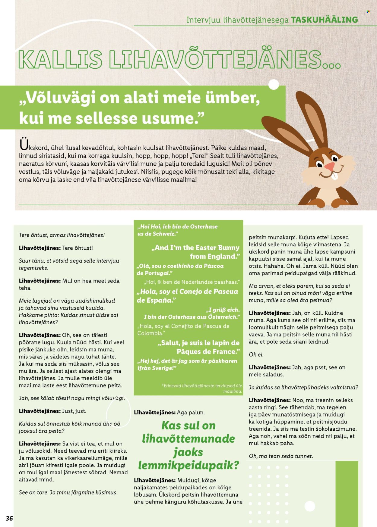 Lidl kliendileht. Lehekülg 36