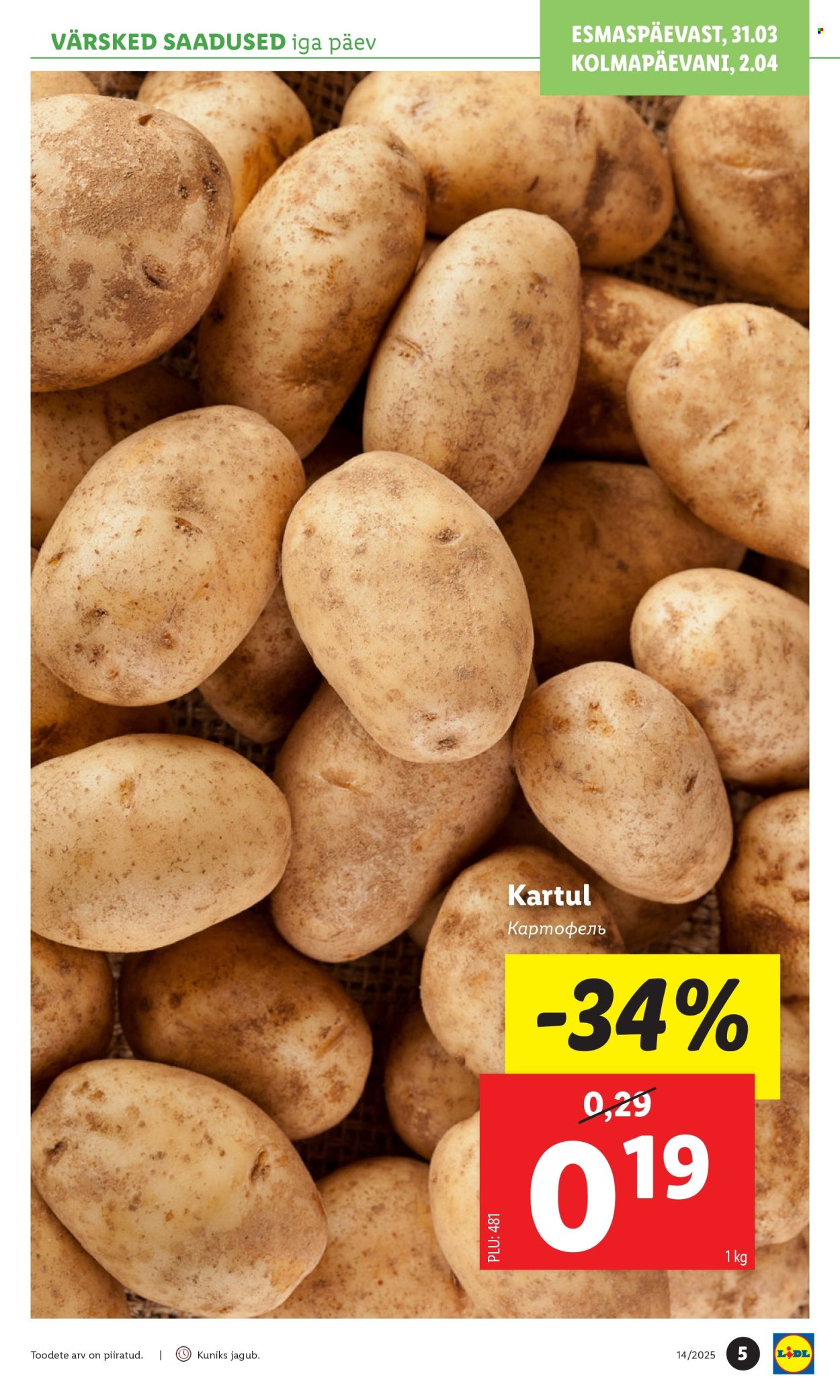 Lidl kliendileht - 31.03.2025 - 06.04.2025. Lehekülg 5
