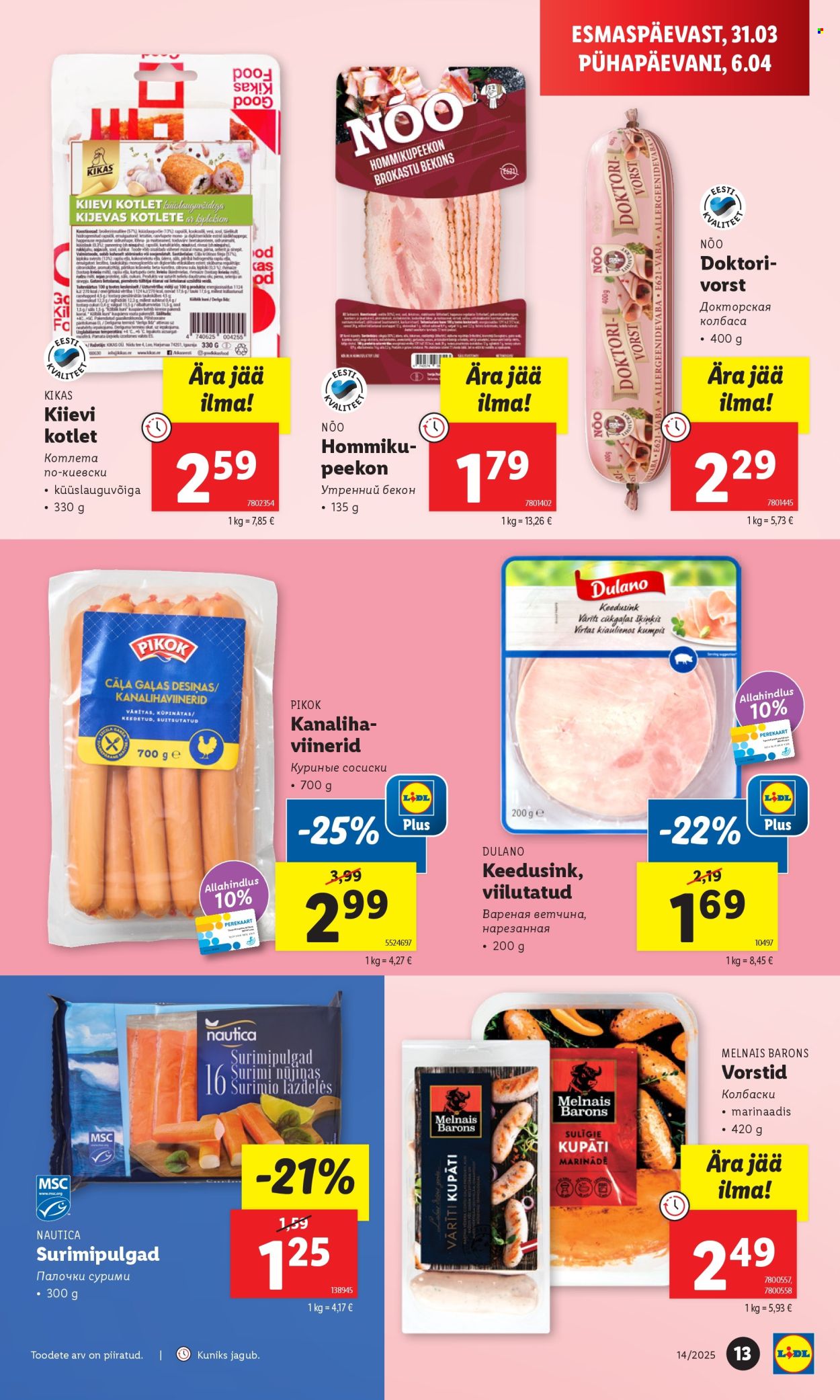 Lidl kliendileht - 31.03.2025 - 06.04.2025. Lehekülg 13