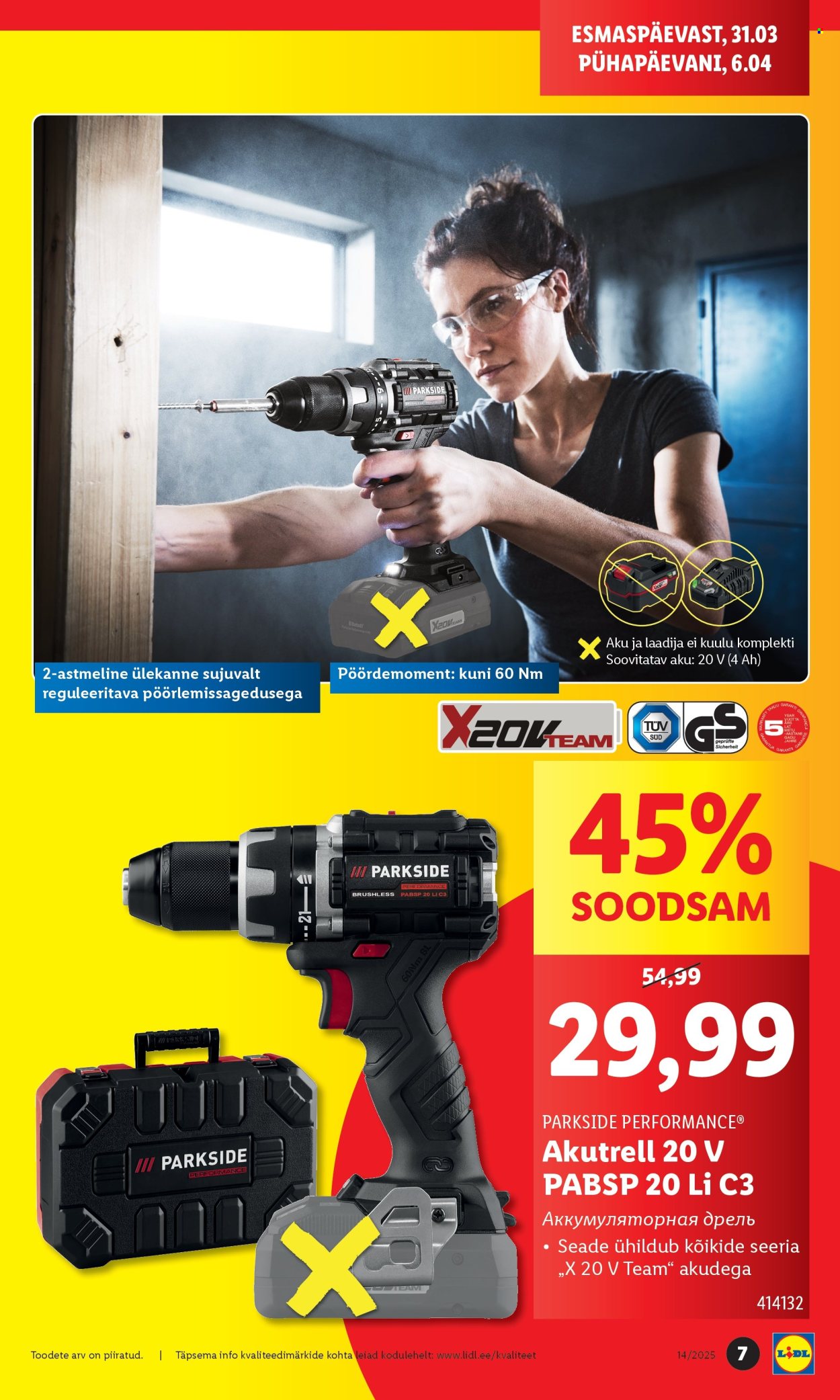 Lidl kliendileht - 31.03.2025 - 06.04.2025. Lehekülg 7