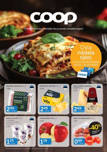 Kaupluse Coop kliendileht - 25.03.2025 - 31.03.2025.