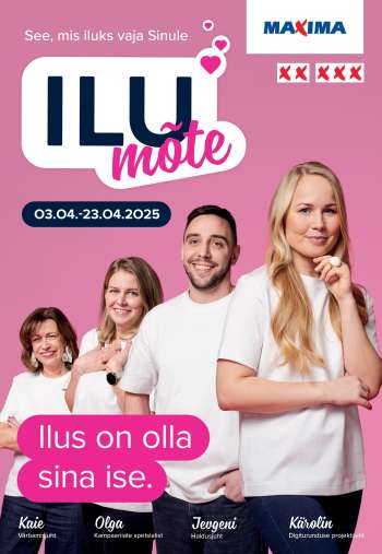 Kaupluse Maxima kliendileht - 03.04.2025 - 23.04.2025.