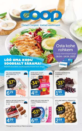 Kaupluse Coop kliendileht - 08.04.2025 - 14.04.2025.