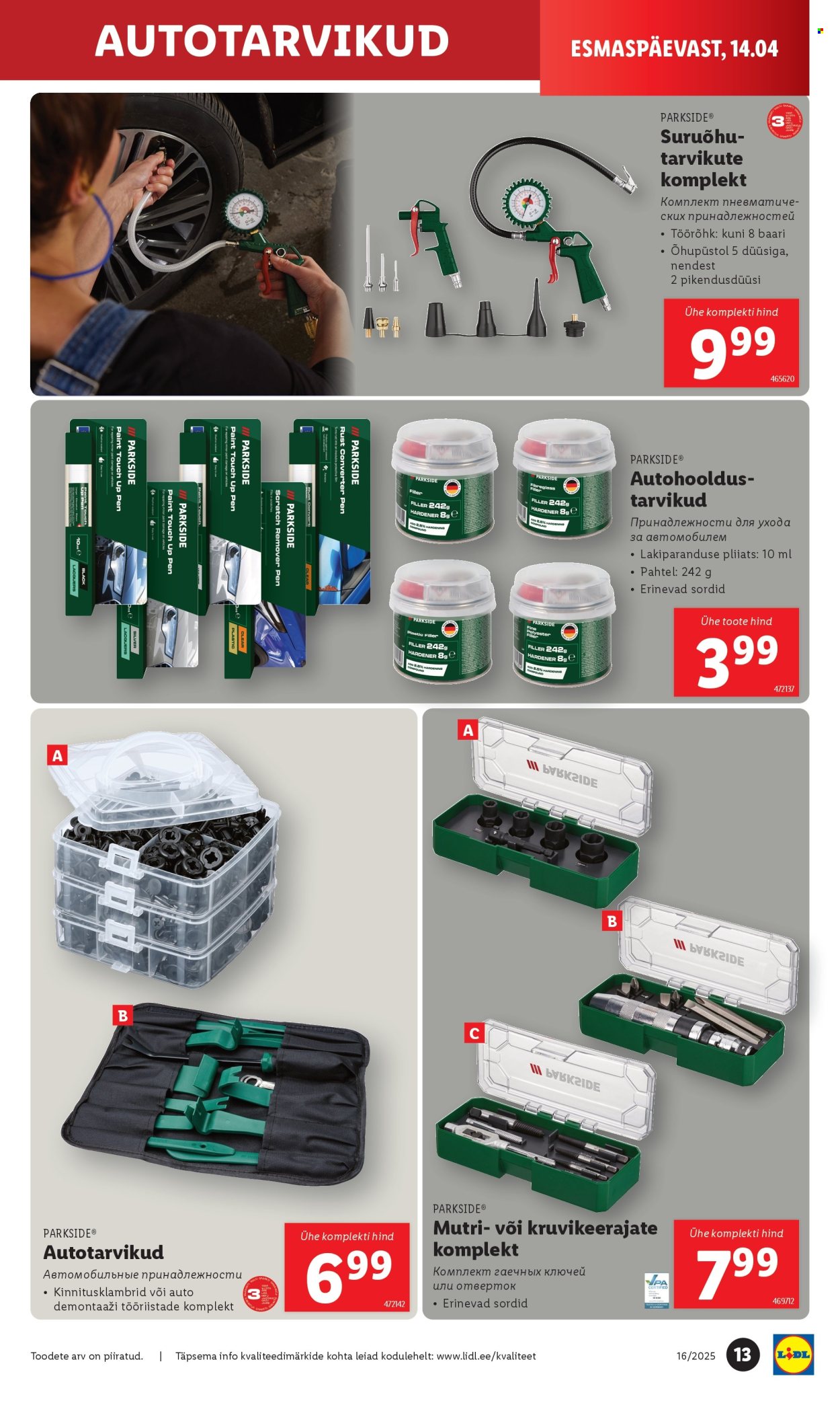 Lidl kliendileht - 14.04.2025 - 20.04.2025. Lehekülg 13