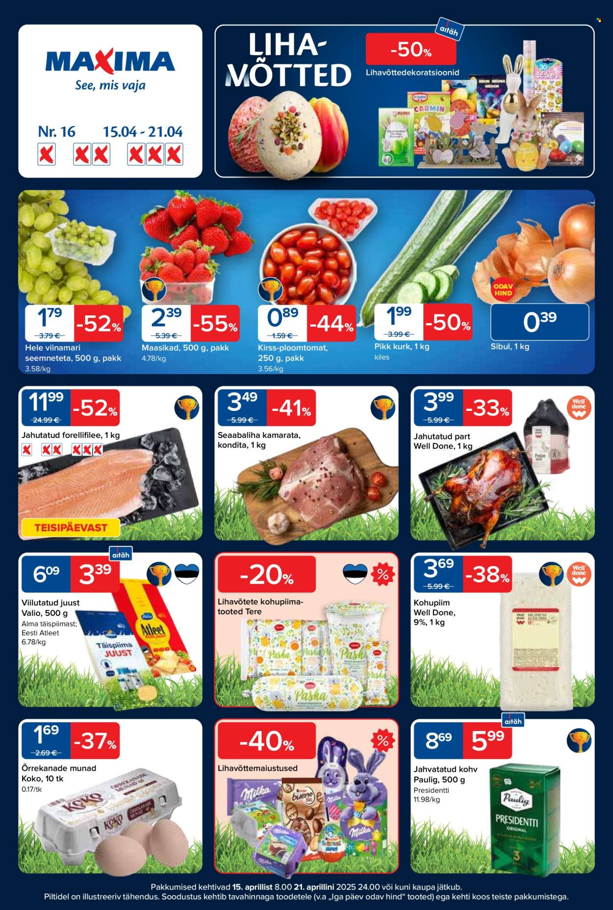 Maxima kliendileht - 15.04.2025 - 21.04.2025. Lehekülg 1