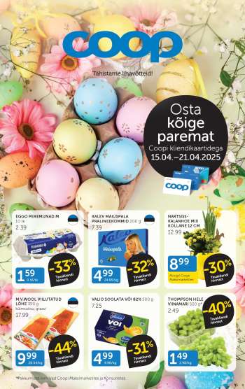 Kaupluse Coop kliendileht - 15.04.2025 - 21.04.2025.