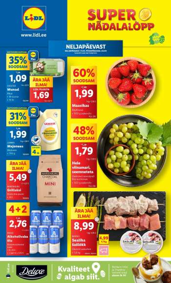 Kaupluse Lidl kliendileht - 17.04.2025 - 20.04.2025.