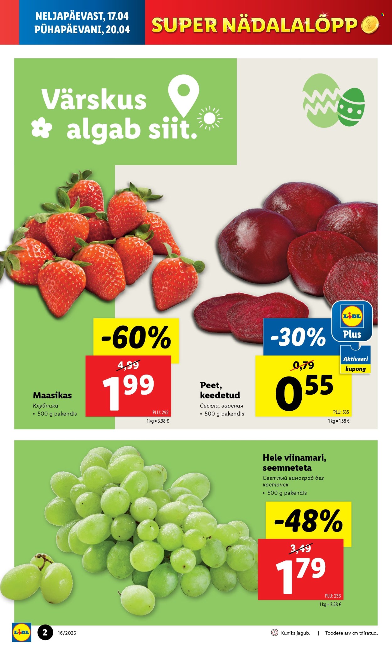 Lidl kliendileht - 17.04.2025 - 20.04.2025. Lehekülg 2