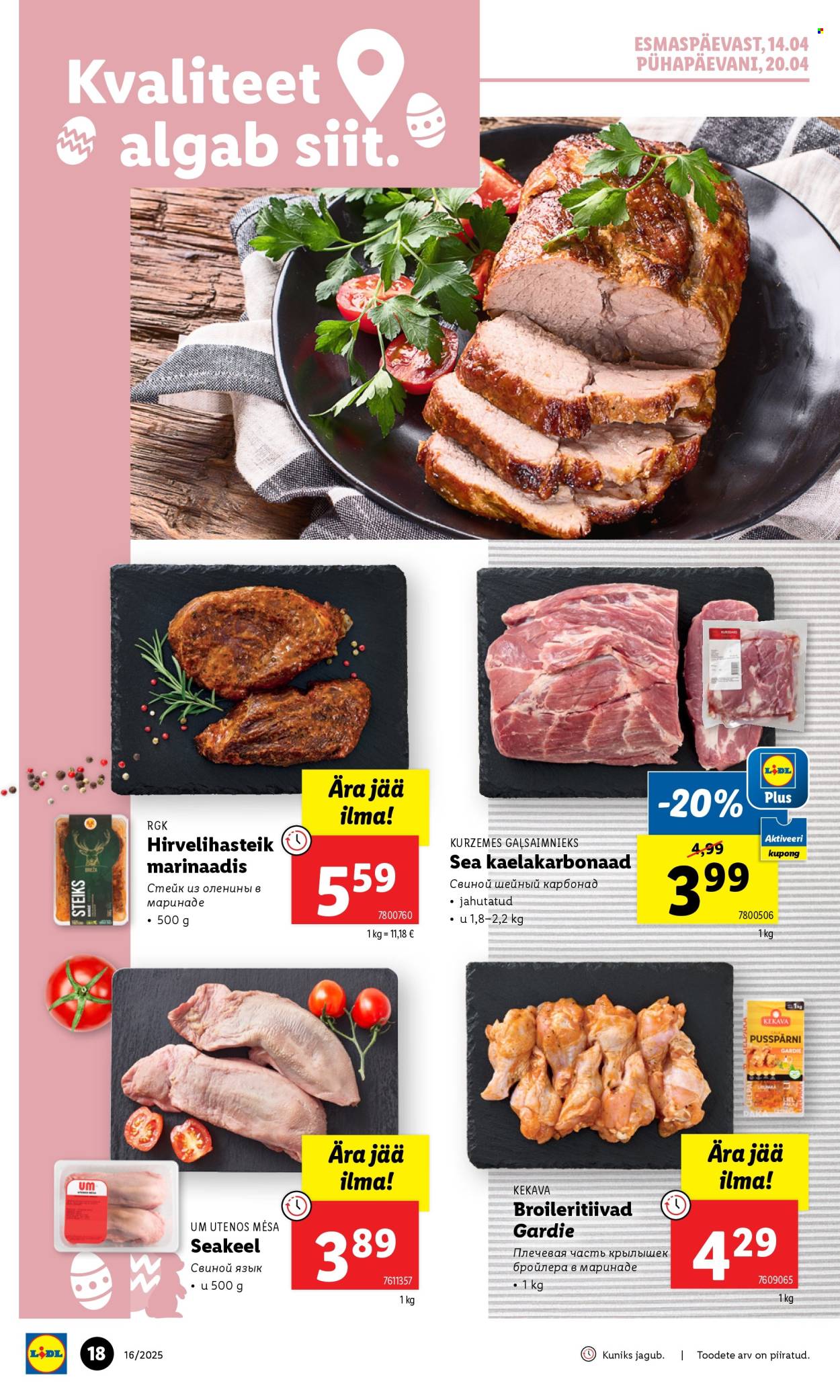 Lidl kliendileht - 17.04.2025 - 20.04.2025. Lehekülg 18