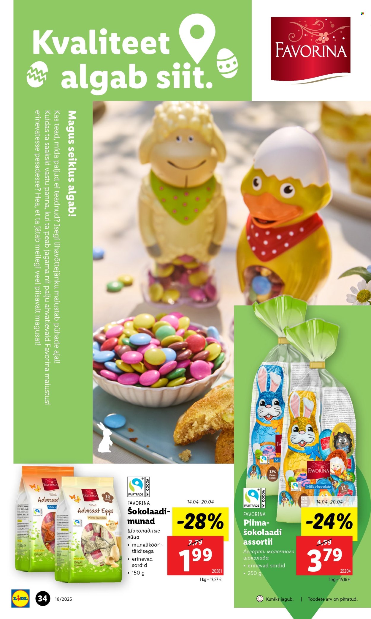 Lidl kliendileht - 17.04.2025 - 20.04.2025. Lehekülg 34