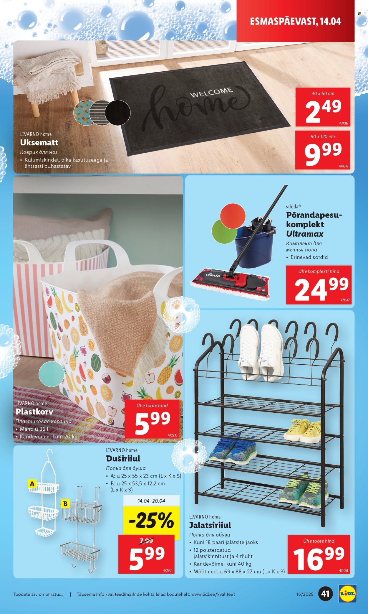 Lidl kliendileht - 17.04.2025 - 20.04.2025. Lehekülg 41