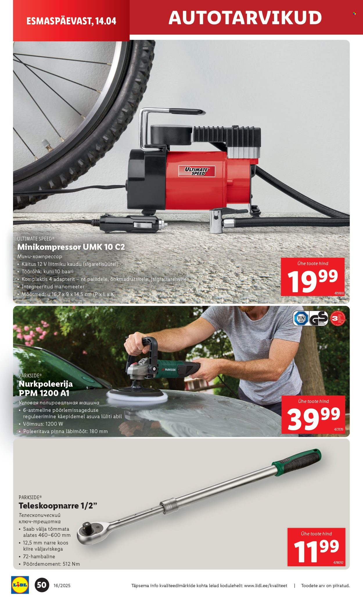 Lidl kliendileht - 17.04.2025 - 20.04.2025. Lehekülg 50