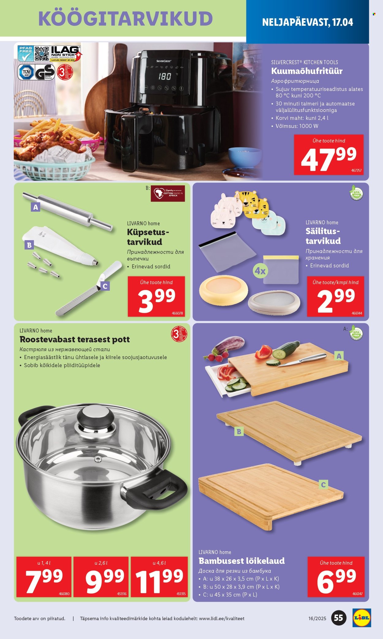 Lidl kliendileht - 17.04.2025 - 20.04.2025. Lehekülg 55