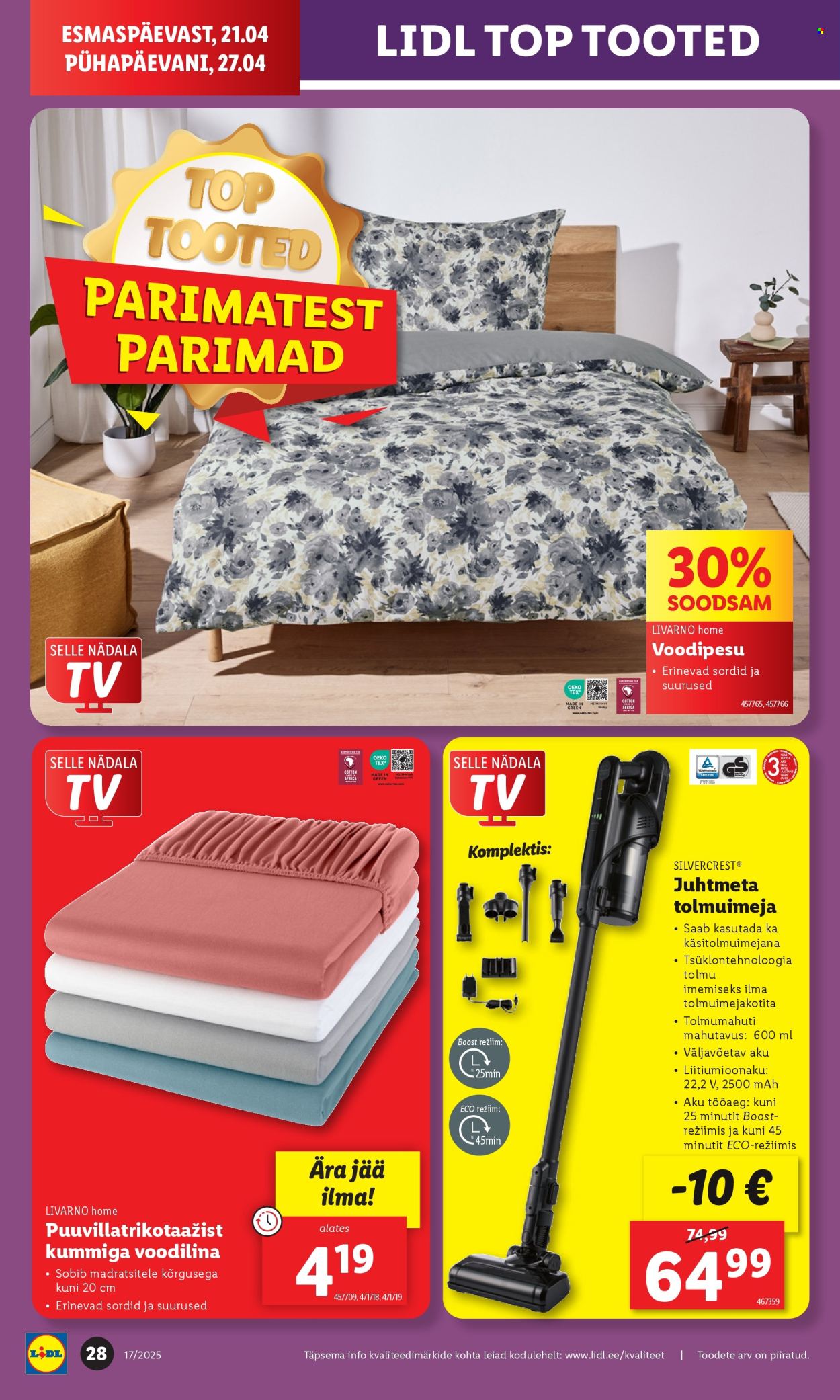 Lidl kliendileht - 21.04.2025 - 27.04.2025. Lehekülg 28
