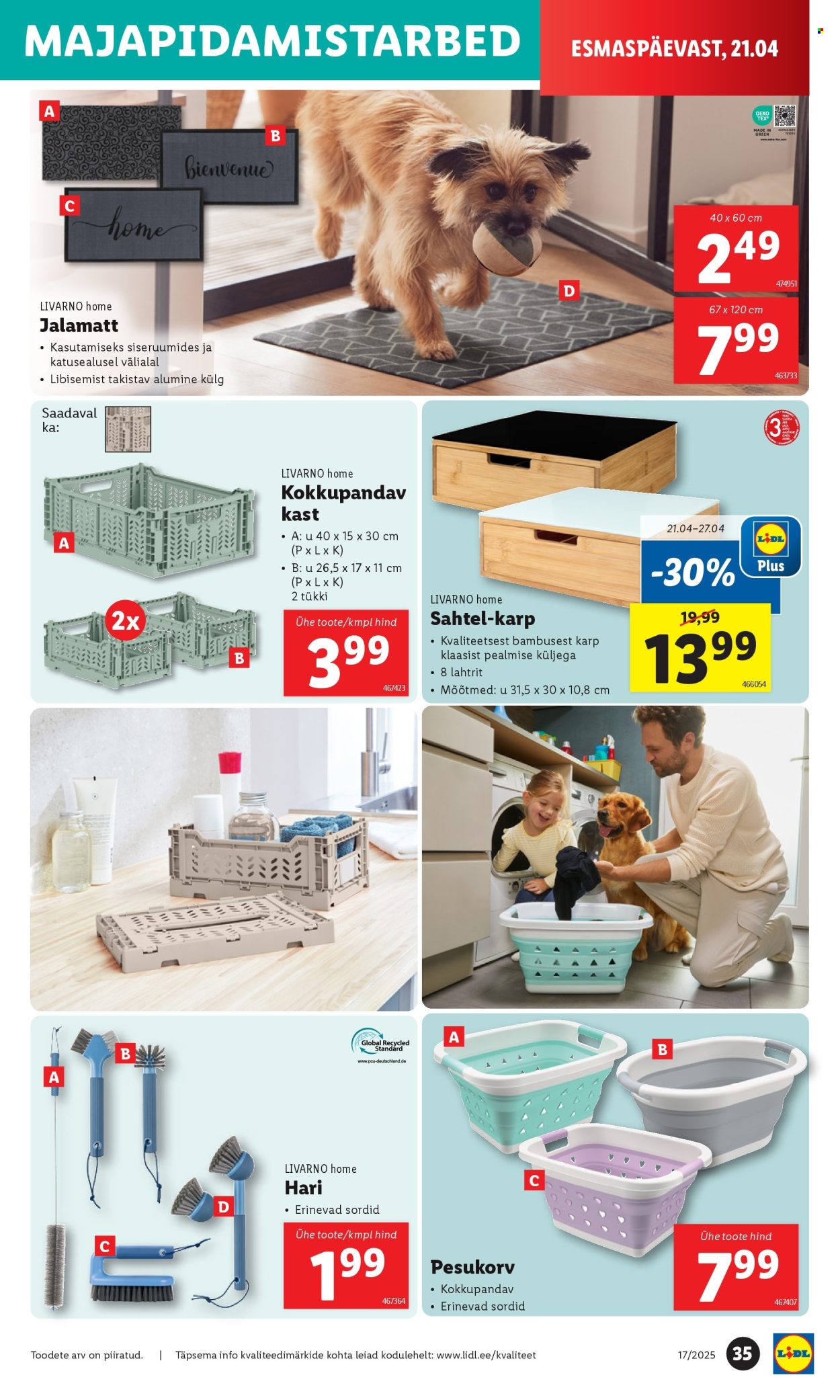 Lidl kliendileht - 21.04.2025 - 27.04.2025. Lehekülg 35