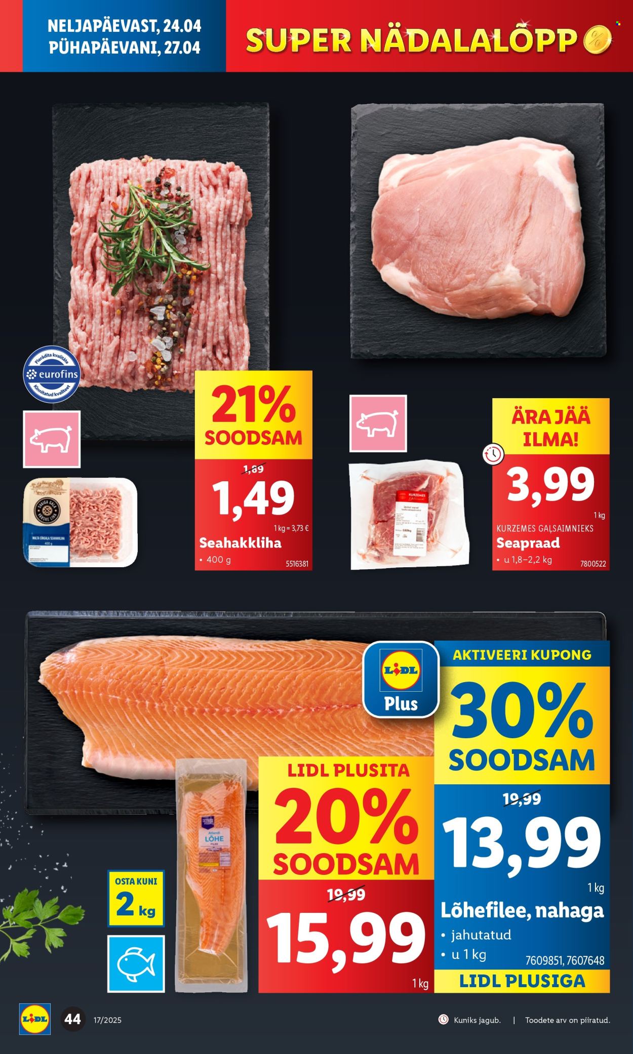 Lidl kliendileht - 21.04.2025 - 27.04.2025. Lehekülg 44